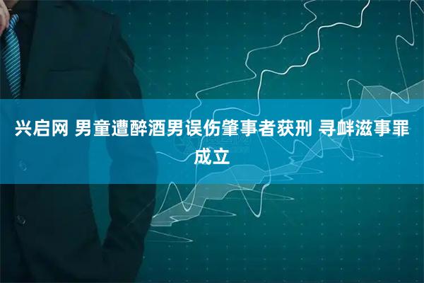 兴启网 男童遭醉酒男误伤肇事者获刑 寻衅滋事罪成立