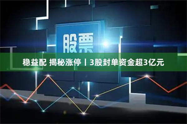 稳益配 揭秘涨停丨3股封单资金超3亿元