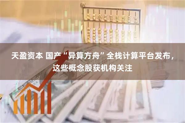天盈资本 国产“异算方舟”全栈计算平台发布，这些概念股获机构关注